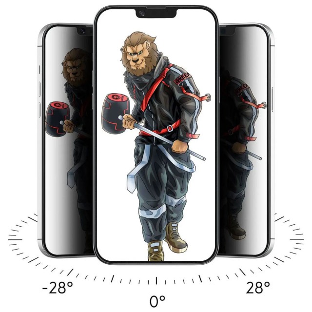 گلس فورته حریم شخصی گرین لاین 3D Forte Privacy Glass آیفون iPhone 13/13 Pro