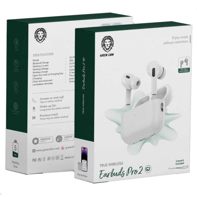 هندزفری بلوتوث دوگوش گرین لاین Earbuds Pro 2 G1 مدل G1-PRO2