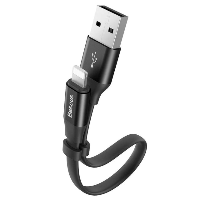 کابل شارژ USB به لایتنینگ بیسوس مدل Nimble CALMBJ-B01 طول 23 سانتی متر توان 2 آمپر