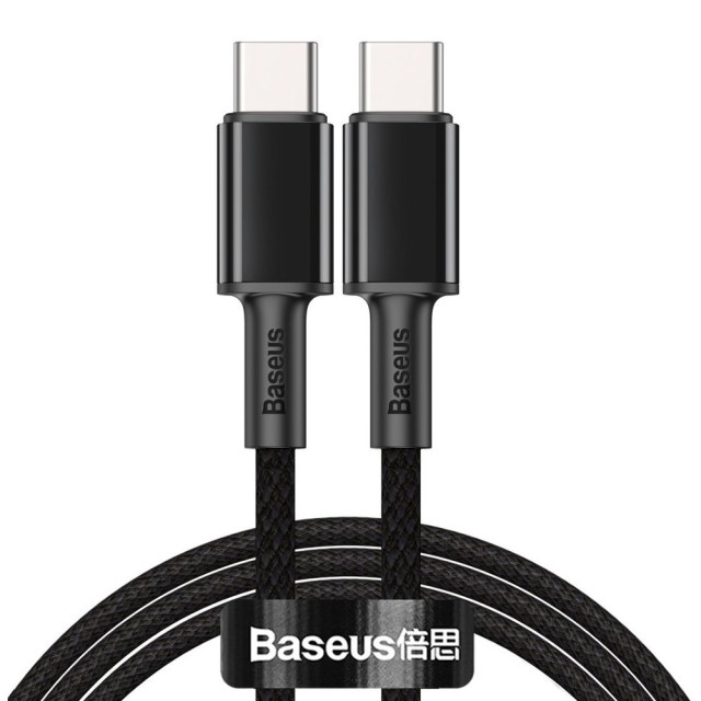 کابل شارژ USB-C به USB-C بیسوس مدل High Density CATGD-A01 طول 2 متر توان 100 وات