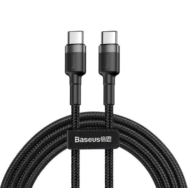 کابل شارژ USB-C به USB-C بیسوس مدل Cafule CATKLF-GG1 طول 1 متر توان 60 وات