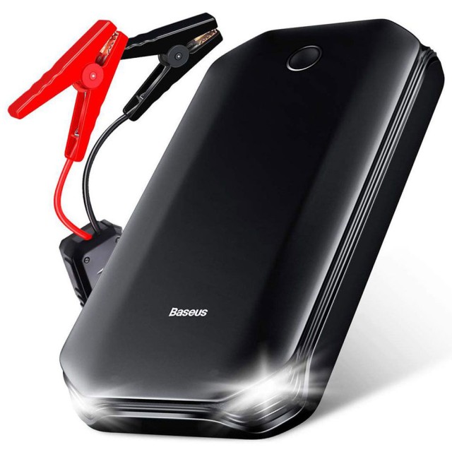 پاوربانک و جامپ استارتر خودرو بیسوس Super Energy CRJS01-02 با ظرفیت 8000 میلی آمپر
