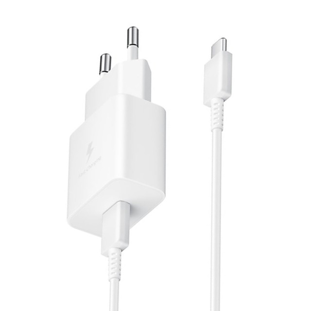 شارژر دیواری اورجینال سامسونگ مدل EP-T1510 توان 15 وات دو پین با کابل دو سر تایپ سی 1 متری