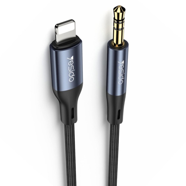 کابل تبدیل لایتنینگ به AUX یسیدو مدل YAU35 طول 1 متر