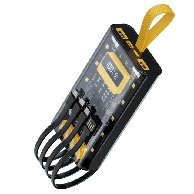 پاوربانک گرین لاین مدل Transparent Pro ظرفیت 10000 میلی آمپر توان 20 وات