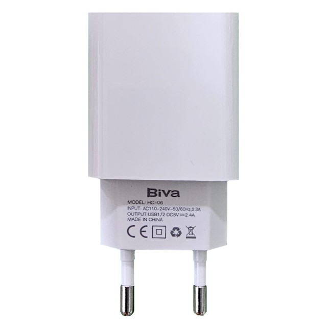 شارژر دیواری بیوا HC-06 توان 12 وات