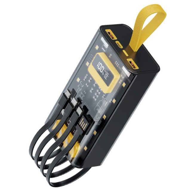 پاوربانک گرین لاین مدل Transparent Pro ظرفیت 20000 میلی آمپر توان 20 وات