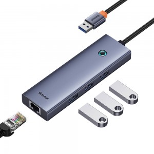 هاب USB چهار پورت USB 3.0 بیسوس مدل B0005280A813-01