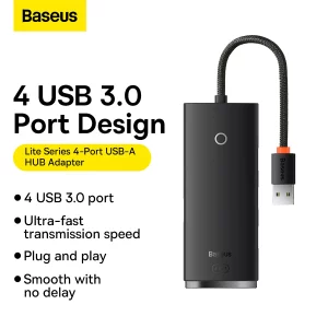 هاب USB چهار پورت USB 3.0 بیسوس مدل WKQX080001