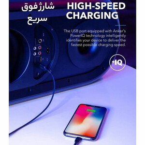 اسپیکر چمدانی بلوتوثی انکر سری SoundCore Rave Plus مدل A3391 توان 160 وات