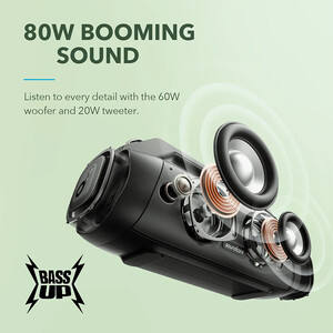 اسپیکر بلوتوثی قابل حمل انکر SoundCore Motion Boom Plus مدل A3129 توان 80 وات