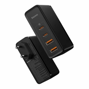 شارژر دیواری بیسوس GaN2 Pro Quick Charger CCGAN2P-L01 توان 100 وات با کابل