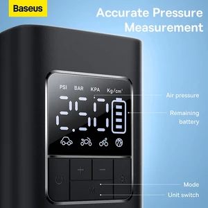 پمپ باد لاستیک خودرو بیسوس مدل SuperMini Pro BS-CG016
