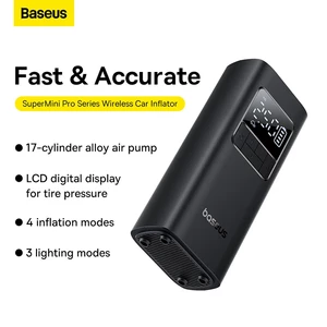 پمپ باد لاستیک خودرو بیسوس مدل SuperMini Pro BS-CG016