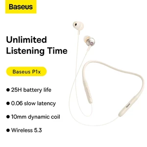 هدفون بلوتوث دورگردنی بیسوس Bowie P1x NGPB010001