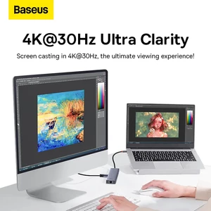 هاب تایپ سی 6 پورت بیسوس Baseus BS-OH151 B00052802811-00