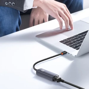 کابل تبدیل Type-C به LAN بیسوس Baseus BS-OH008 WKQX000313 1000Mbps