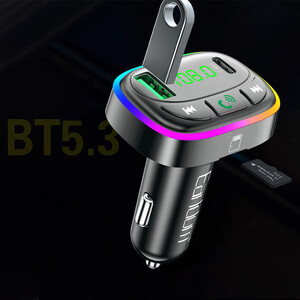 شارژر فندکی و اف ام پلیر بلوتوثی ارلدام مدل M104 توان 3.1 وات
