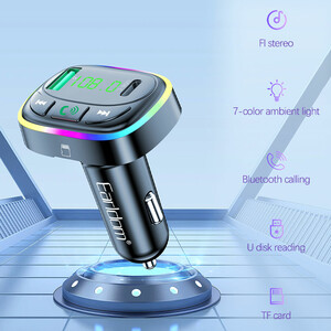 شارژر فندکی و اف ام پلیر بلوتوثی ارلدام مدل M104 توان 3.1 وات