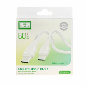 کابل شارژ USB-C به USB-C ارلدام مدل EC-165C-C طول 1 متر توان 60 وات