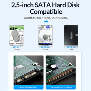 قاب اکسترنال هارد 2.5 اینچی USB 3.0 اوریکو مدل 2580U3-V1
