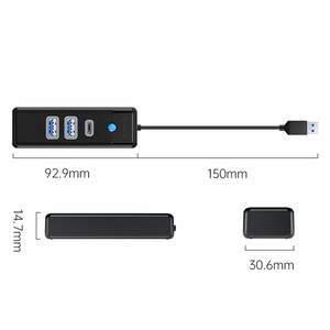 هاب USB 3.0 سه پورت اوریکو مدل PWC2U-U3-015