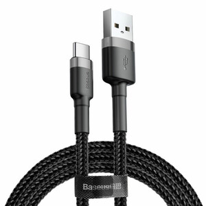 کابل شارژ USB به Type-C بیسوس مدل Cafule CATKLF-CG1 طول 2 متر توان 2 آمپر