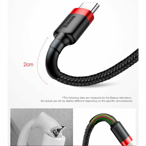 کابل شارژ USB به Type-C بیسوس مدل Cafule CATKLF-CG1 طول 2 متر توان 2 آمپر