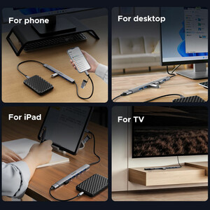 هاب USB-C/USB-A هفت پورت اوریکو مدل YSA2-U3