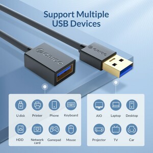 کابل افزایش طول USB 3.0 اوریکو مدل U3-MAA01-20 طول 2 متر