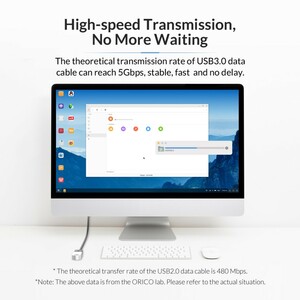 کابل افزایش طول USB 3.0 اوریکو مدل U3-MAA01-20 طول 2 متر