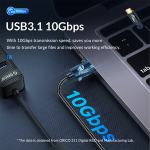 کابل تبدیل USB به Type-C اوریکو مدل ACF31-10 طول 1 متر توان 60 وات
