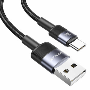 کابل شارژ USB به Type-C یوسمز مدل SJ718 طول 1.2 متر توان 3 آمپر