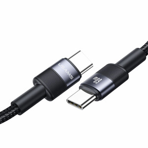 کابل شارژ USB-C به USB-C یوسمز مدل SJ724  طول 1.2 متر توان 60 وات