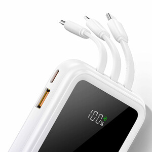 پاوربانک یوسمز مدل CD193 ظرفیت 10000 توان 22.5 وات با کابل متصل