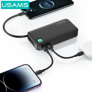 پاوربانک یوسمز مدل CD224 ظرفیت 10000 توان 22.5 وات با کابل متصل