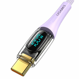 کابل شارژ USB-C به USB-C یوسمز مدل SJ590  طول 1.2 متر توان 100 وات