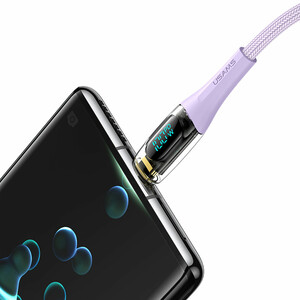 کابل شارژ USB-C به USB-C یوسمز مدل SJ590  طول 1.2 متر توان 100 وات