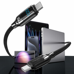 کابل شارژ USB-C به USB-C یوسمز مدل SJ742  طول 1.2 متر توان 100 وات