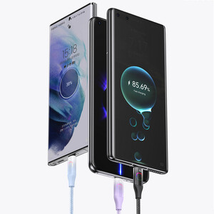 کابل شارژ USB-C به USB-C یوسمز مدل SJ640  طول 1.2 متر توان 100 وات