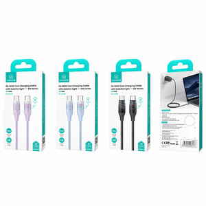 کابل شارژ USB-C به USB-C یوسمز مدل SJ640  طول 1.2 متر توان 100 وات