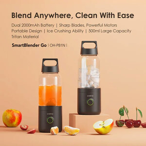 مخلوط کن شارژی اورایمو مدل SmartBlender Go OH-PB1N با ظرفیت 500 میلی لیتر