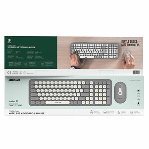 کیبورد و ماوس بی سیم گرین لاین مدل Green Lion GKM-300