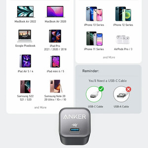 شارژر دیواری انکر مدل Anker Zolo A2698 توان 30 وات