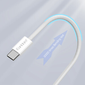 کابل شارژ USB-C به USB-C ارلدام مدل EC-196C-C طول 1 متر توان 60 وات