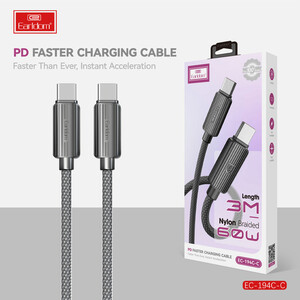 کابل شارژ USB-C به USB-C ارلدام مدل EC-194C-C طول 3 متر توان 60 وات