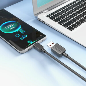 کابل شارژ USB به micro USB ارلدام مدل EC-183M طول 1 متر توان 2.4 آمپر