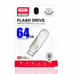فلش مموری USB 3.0 ایکس او مدل DK03 ظرفیت 64 گیگابایت