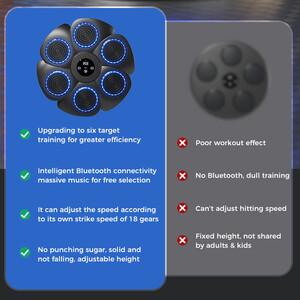 کیسه بوکس دیواری هوشمند موزیکال ایکس او مدل SF02