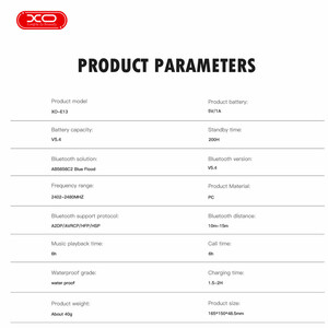 عینک آفتابی هوشمند صوتی ایکس او مدل XO-E13